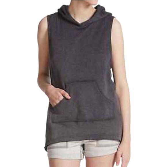 FREE PEOPLE Beach Day Vintage Wash Sleeveless Hoodie M - Picture 1 of 9
